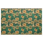 Dandelion-weide op donkergroen stof (Yard (91,4 cm))