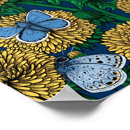 Dandelion-weide Poster (Hoek)