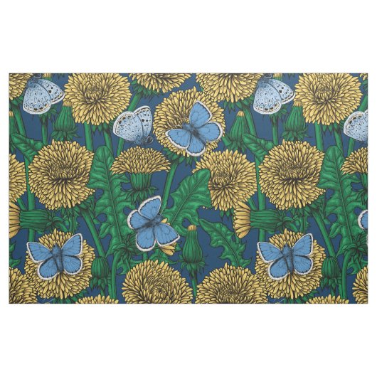 Dandelion-weide Stof (Fat Quarter)