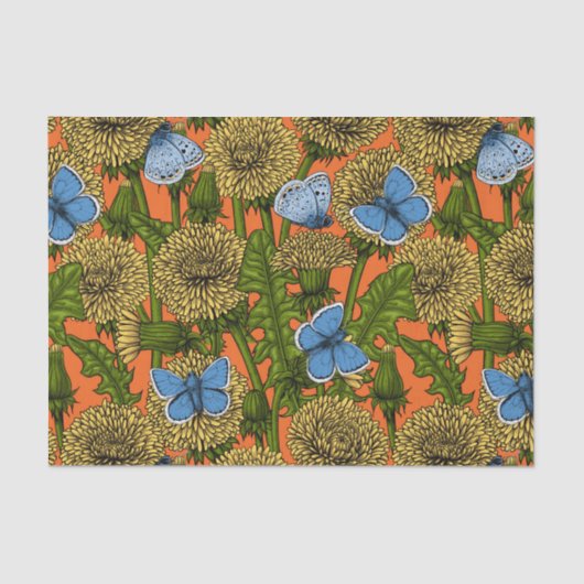 Dandelion-weide Tissuepapier (Voorkant)