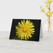 Dandelion Wenskaart Kaart (Gele Bloem)