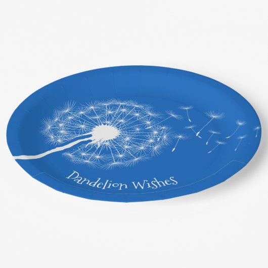 Dandelion wenst Borden voor ontwerppapier Papieren Bordje (Gekanteld)