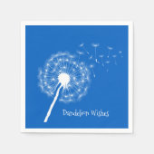 Dandelion wenst design paper Napkins Servet (Voorkant)