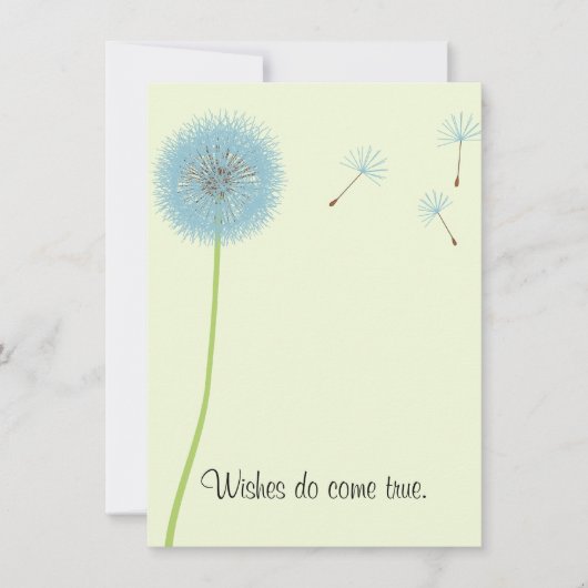 Dandelion wenst een uitnodiging voor een Baby show (Voorkant)