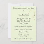 Dandelion wenst een uitnodiging voor een Baby show (Achterkant)