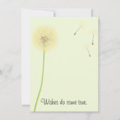 Dandelion wenst een uitnodiging voor een Baby show (Voorkant)