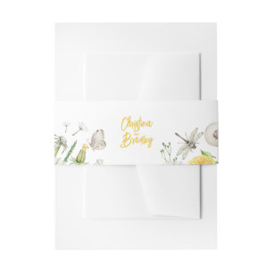 Dandelion Wildflower Garden Wedding Uitnodigingen Wikkel