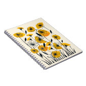 Dandelion wildflower veld notitieboek (Rechterzijde)