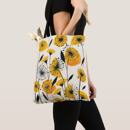 Dandelion wildflower veld tote bag (Dichtbij)