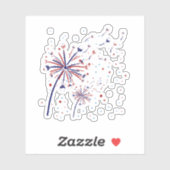 Dandelion Wine 4 juli Cute Flower American Pa Sticker (Vel)