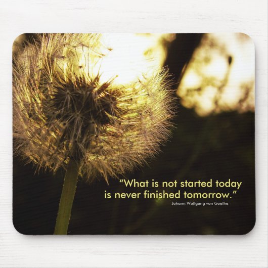 Dandelion Wisdoms Mousepad Muismat (Voorkant)