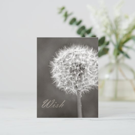 Dandelion Wish Briefkaart (Staand voorkant)