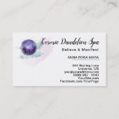 *~* Dandelion Wish Cosmo Stars Universe Sky Visitekaartje (Achterkant)