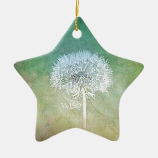Dandelion Wish Dreamweaver Design Keramisch Ornament (Voorkant)