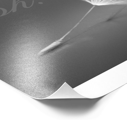 Dandelion Wish Photo Foto Afdruk (Hoek)