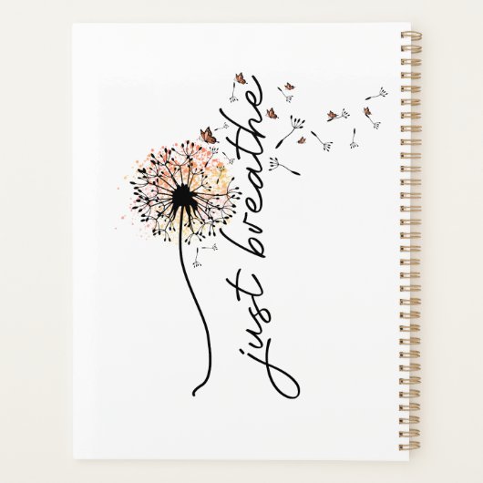 Dandelion Wish Planner Dromerige Sunset Vlinders (Achterkant)
