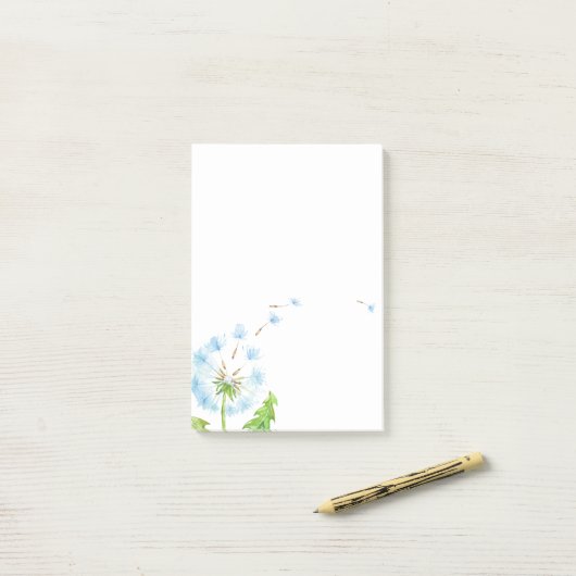 Dandelion Wish Post-it® Notes (Op bureau)