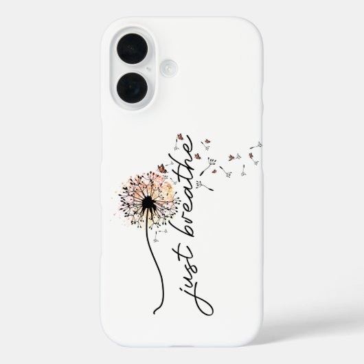 Dandelion Wish Sunset Butterfly Design Yoga Case-Mate iPhone Case (Achterkant)