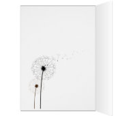Dandelion Wishes Design Birthday Kaart (Binnen (Links))
