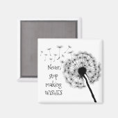 Dandelion Wishes Design Magnet (Voorkant / Achterkant)