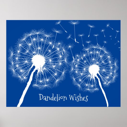 Dandelion Wishes design Poster (Voorkant)