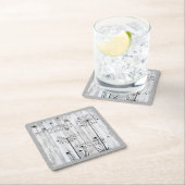 Dandelion Wishes Dreamweaver Gray Quote Kartonnen Onderzetters (Insitu)