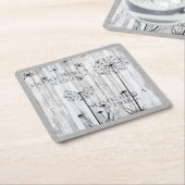 Dandelion Wishes Dreamweaver Gray Quote Kartonnen Onderzetters (Schuin)