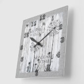 Dandelion Wishes Dreamweaver Gray Quote Vierkante Klok (Hoek)