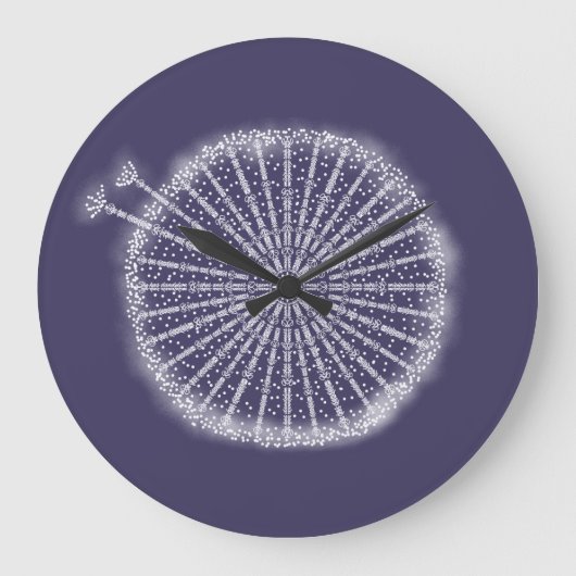 Dandelion Wishes Grote Klok (Voorkant)