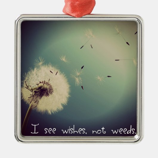 Dandelion Wishes Metalen Ornament (Voorkant)