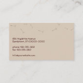 Dandelion Wishes Visitekaartje Advieskaart (Achterkant)