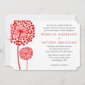 Dandelion Wishes Wedding Kaart (Voorkant)