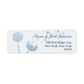 Dandelion Wishes Wedding on Soft Blauwgroen, Label (Voorkant)