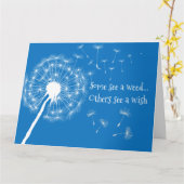 Dandelion Would Wenskaart Kaart (Gele Bloem)