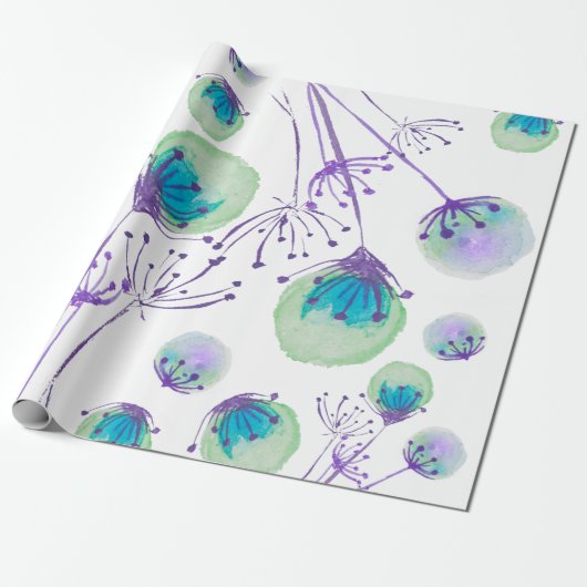 Dandelion Wrapping Paper Cadeaupapier (Uitgerold)