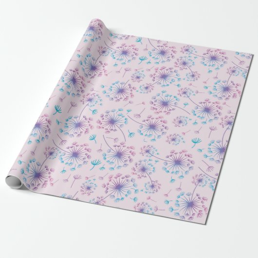 Dandelion Wrapping Paper Cadeaupapier (Uitgerold)