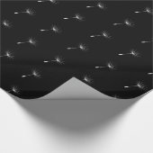 Dandelion Wrapping Paper zwart-wit Cadeaupapier (Hoek)