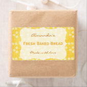 Dandelion Yellow Personalized Canning Label (Insitu)