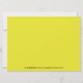 Dandelion Yellow Total Retro Bowling Birthday Pa Kaart (Achterkant)