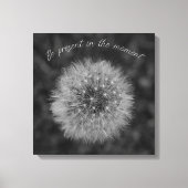 Dandelion zaadkop. Wees op het moment Cadeau. Canvas Afdruk (Voorkant)