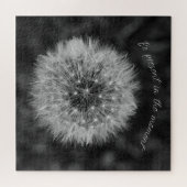 Dandelion zaadkop. Wees op het moment Cadeau. Legpuzzel (Horizontaal)