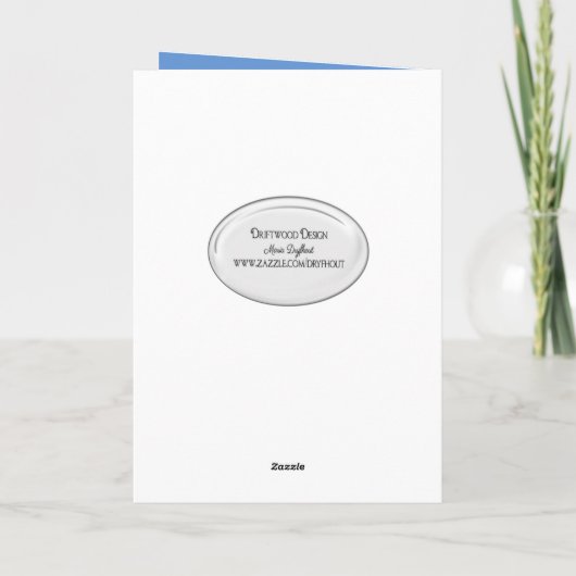 Dandelion zaaigoed in bubbels kaart (Achterkant)