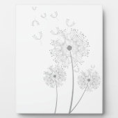 Dandelion zuivere moderne bloemkunst fotoplaat (Voorkant)