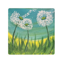 Dandelionen - originele acrylplaat op
