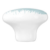 Dandelionen, vlinders en blauwe hemden keramische knop (Zijkant)