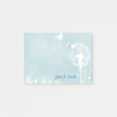 Dandelionen, vlinders en blauwe hemden post-it® notes (Voorkant)