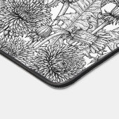 Dandelionen, zwart-wit bureaumat (Hoek)