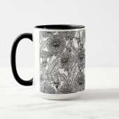 Dandelionen, zwart-wit mok (Links)