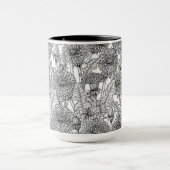 Dandelionen, zwart-wit mok (Midden)