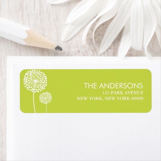 Dandelions Adresetiketten Etiket (Insitu)